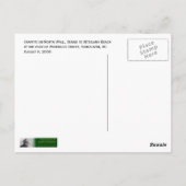 北壁のグラフィティ、キティラノへの階段ビーチ ポストカード (裏面)