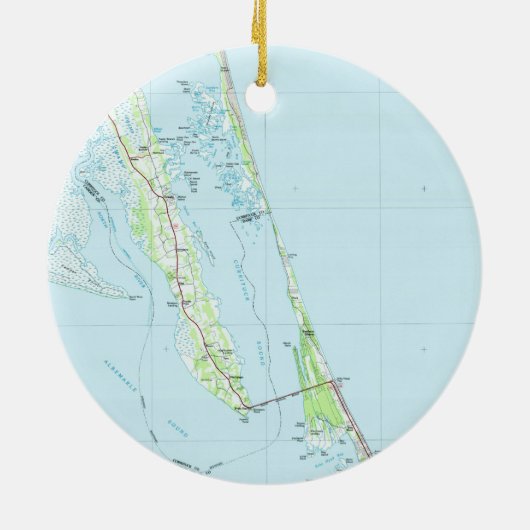 北外銀行ノースカロライナMap (1985年) セラミックオーナメント (裏面)