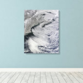 北大西洋の上空の雲 キャンバスプリント (インサイチュ (ウッドフロア))