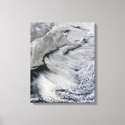 北大西洋の上空の雲 キャンバスプリント (正面)