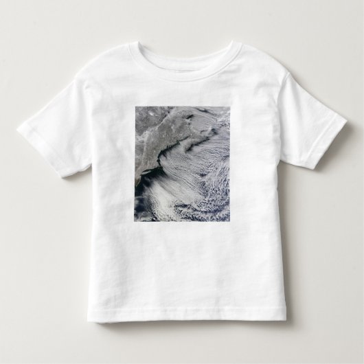 北大西洋の上空の雲 トドラーTシャツ (正面)