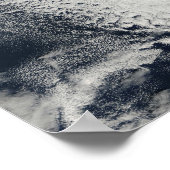 北大西洋の上空の雲 ポスター (角)