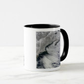 北大西洋の上空の雲 マグカップ (正面右)