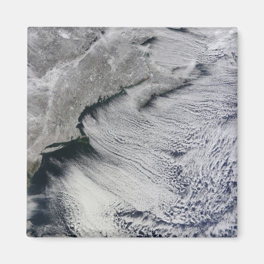 北大西洋の上空の雲 マグネット (正面)