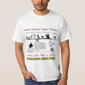 北大西洋右鯨のバラ Tシャツ (正面)