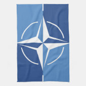 北大西洋条約オルガニ国旗の象徴 キッチンタオル (縦)