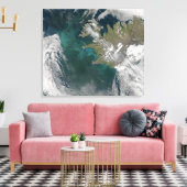 北大西洋開花の植物プランクトン海 キャンバスプリント (インサイチュ (リビング))