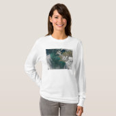 北大西洋開花の植物プランクトン海 Tシャツ (正面フル)