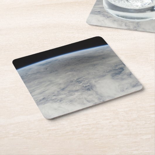 北太平洋に注がれた月の影。 スクエアペーパーコースター (アングル)