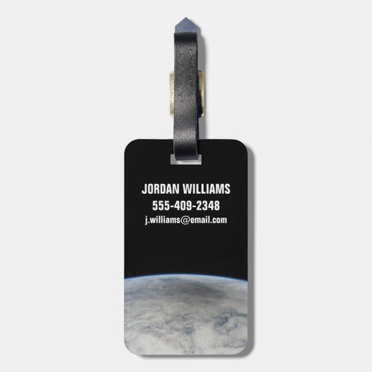 北太平洋に注がれた月の影。 ラゲッジタグ (裏面縦)