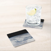 北太平洋に注がれた月の影。2 スクエアペーパーコースター (インサイチュ)