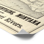 北太平洋鉄道地図 ポスター (角)