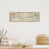 北太平洋鉄道地図 ポスター (キッチン)