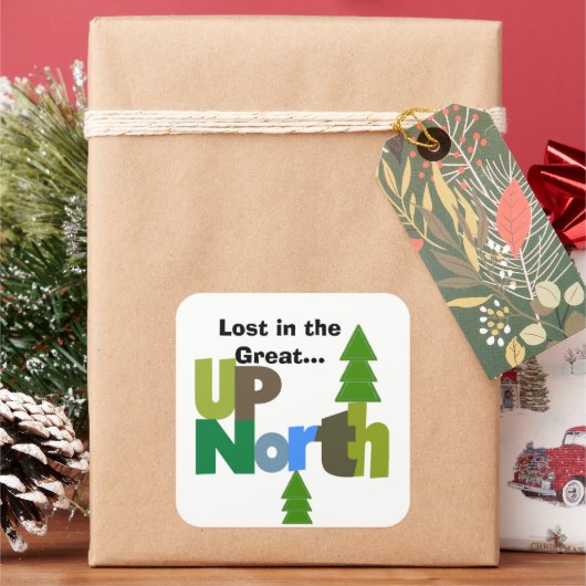 北失ったへ素晴らし向かって スクエアシール (クリスマス)