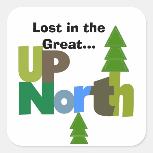 北失ったへ素晴らし向かって スクエアシール (正面)