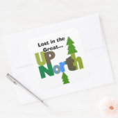 北失ったへ素晴らし向かって スクエアシール (封筒)