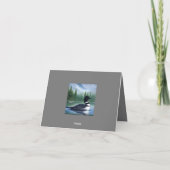 北威厳のあるウィルダネスローン サンキューカード (裏面)