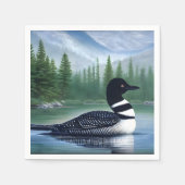 北威厳のあるウィルダネスローン スタンダードカクテルナプキン (正面)