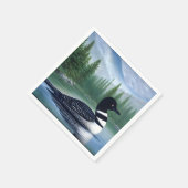 北威厳のあるウィルダネスローン スタンダードカクテルナプキン (角)