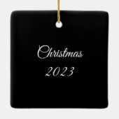 北威厳のあるウィルダネスローン セラミックオーナメント (裏面)