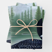 北威厳のあるウィルダネスローン ラッピングペーパーシート (インサイチュ)