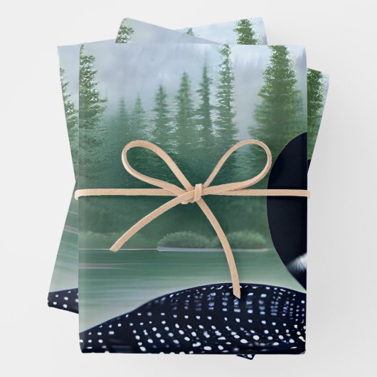 北威厳のあるウィルダネスローン ラッピングペーパーシート (インサイチュ)