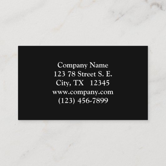 北威厳のあるウィルダネスローン 名刺 (裏面)