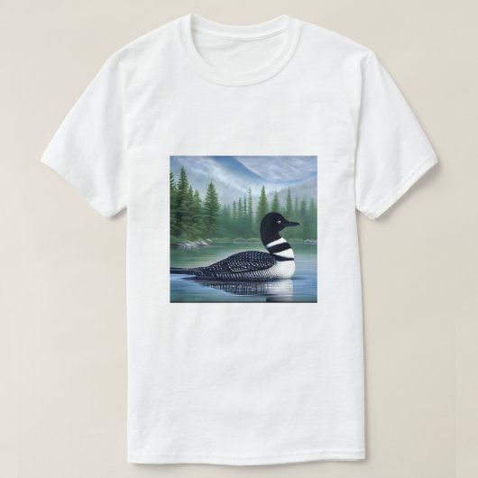 北威厳のあるウィルダネスローン Tシャツ (デザイン正面)