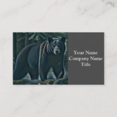 北威厳のある林の黒熊 名刺 (正面)