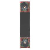 北威厳のある黒熊テーブルランナー ショートテーブルランナー (正面)