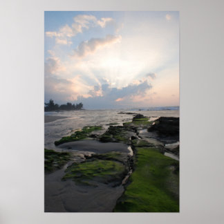 北岸の夕日 ポスター