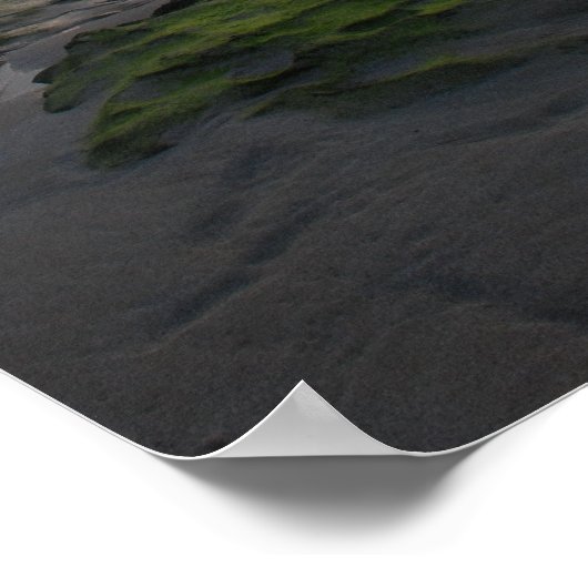 北岸の夕日 ポスター (角)