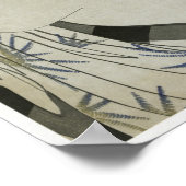 北川歌諸「汗を拭く女性」 ポスター (角)