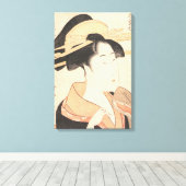 北川歌麿あずまやの花 キャンバスプリント (インサイチュ (ウッドフロア))