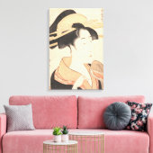 北川歌麿あずまやの花 キャンバスプリント (インサイチュ (リビング))