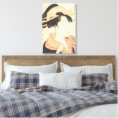 北川歌麿あずまやの花 キャンバスプリント (インサイチュ (寝室))