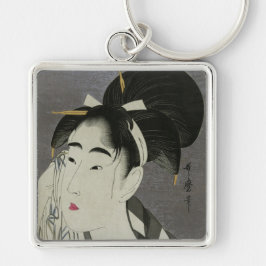 北川歌麿のASE O FUKU ONNAキーチェーン キーホルダー