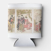 北川歌麿フラワーズ–1806自然つる植物ヴィンテージ 缶クーラー (正面)