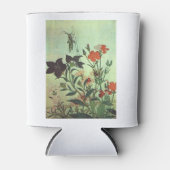 北川歌麿フラワーズ–1806自然つる植物ヴィンテージ 缶クーラー (正面)