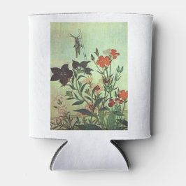 北川歌麿フラワーズ–1806自然つる植物ヴィンテージ 缶クーラー