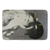 北川歌麿「あせおふくおんな」アートバスマット バスマット (正面)