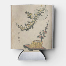 北川町Utamaroの花1806の自然のつる植物のヴィンテージ 缶クーラー