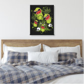 北投のサラセニア食虫植物 キャンバスプリント (インサイチュ (寝室))