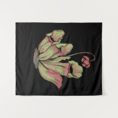 北投手肉食植物サラセニア タペストリー (正面(横))