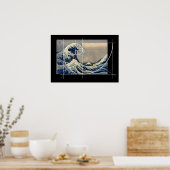 北斎がフィボナッチに出会うバージョン ポスター (キッチン)