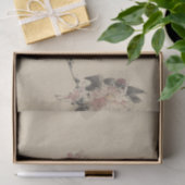 北斎が茎を伸ばすピンクの花 薄葉紙 (ギフト)