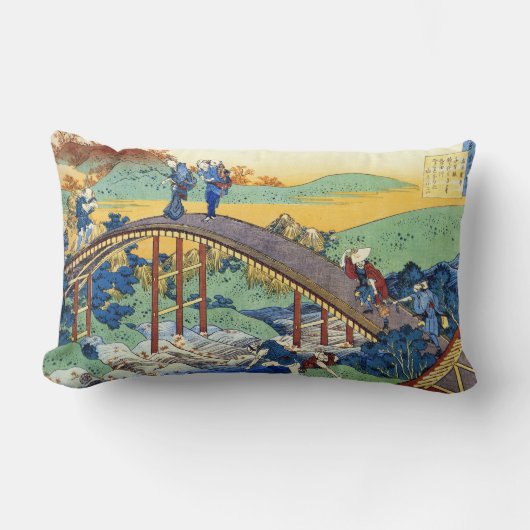 北斎が詠んだ百首のナース ランバークッション (正面)