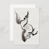 北斎とその弟子による馬のスケッチ帳 招待状 (正面/裏面)