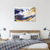 北斎による下総国銚子 キャンバスプリント (インサイチュ (寝室))