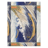 北斎による下総国銚子 テーブルクロス (正面)